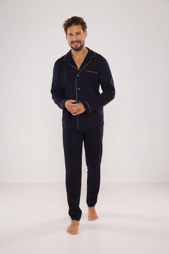 Piżama Męska 729 Norberto De Lafense - granat