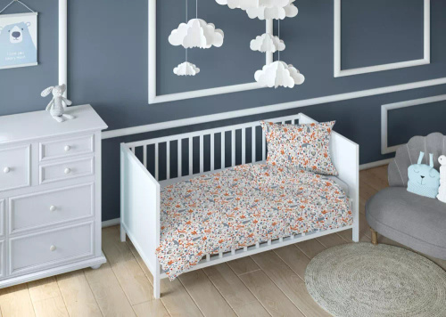 Pościel dziecięca 3697 C Kraina Snów bawełniana zwierzęta Karo 