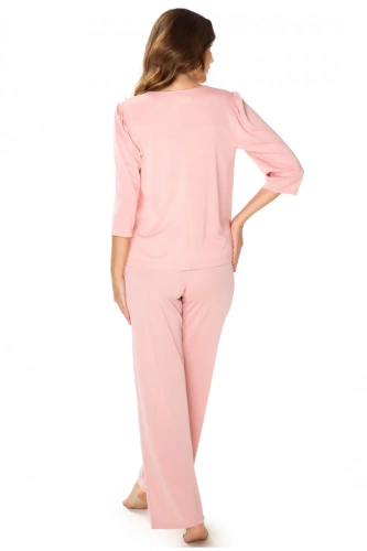 Piżama damska 86658 Patrycja Mewa ciemny różowy