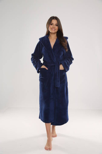 807 Luna II Długi Szlafrok Damski Forex - Granat