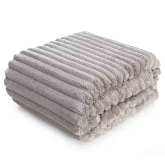 Koc narzuta z mikrofibry Soft Designe91 beżowy