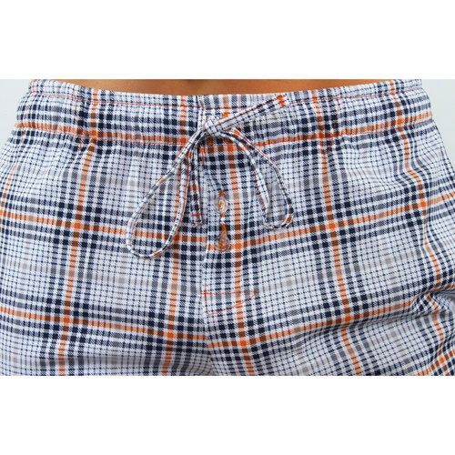 Bawełniana piżama męska z długim rękawem 2379/29 Sesto Senso - pomarańczowy 