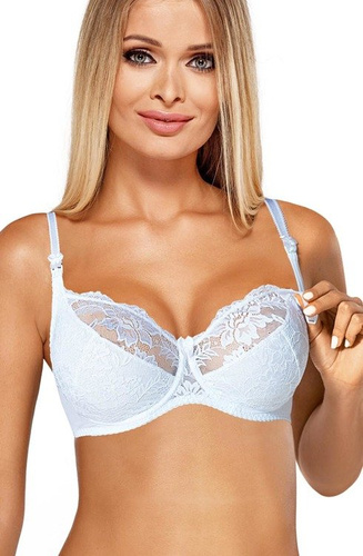 Jasmine biustonosz miękki do karmienia PariPari - biały