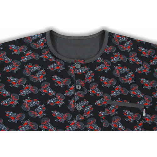 Koszula męska z szlafmycą 2024/03 Motor Sesto Senso