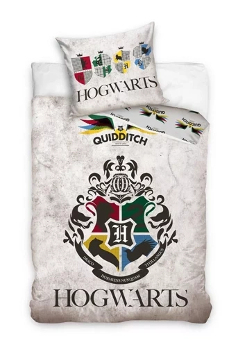 Pościel bawełniana Harry Potter C24 Carbotex szary