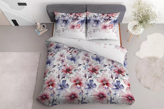 Pościel bawełniana 4965A kwiaty Detexpol