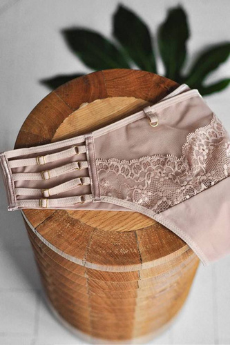 Figi damskie brazyliany 19025 Deziro Mediolano beżowy 