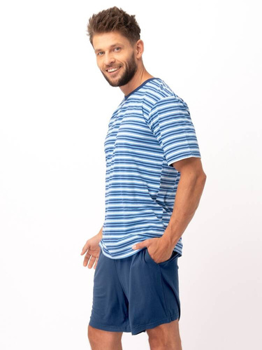 Piżama Męska MNS 364 Key - niebieski