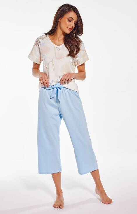 Piżama damska 657/291 Felicja Cornette ecru