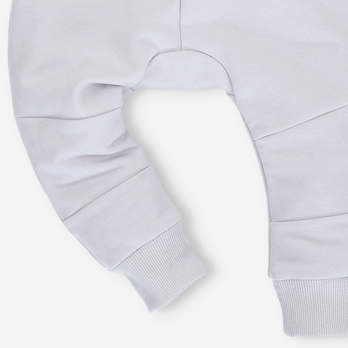 Spodnie dresowe z bawełny organicznej Safari Adventure Nini szare