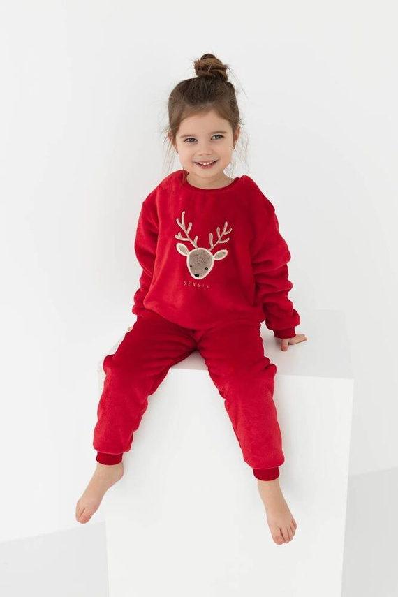 Piżama dziecięca Harriet Kids Sensis - czerwony