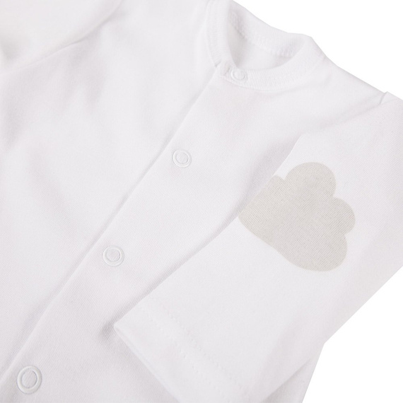 Kaftanik bawełniany Mellow Ewa Klucze- biały