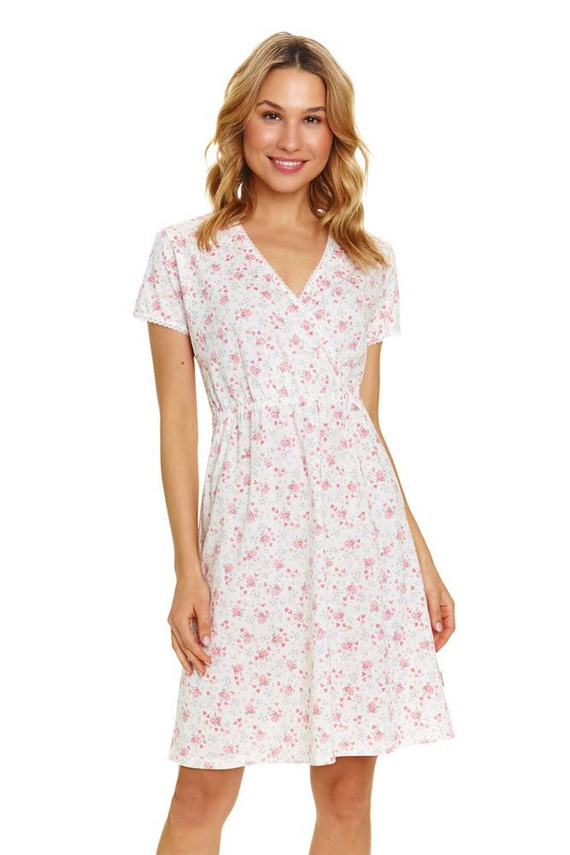 Koszula ciążowa i do karmienia 9394 Doctor Nap - rose flowers