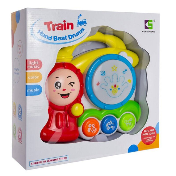 EBZ966 Zabawka Multimedialny bębenek lokomotywa Eurobaby