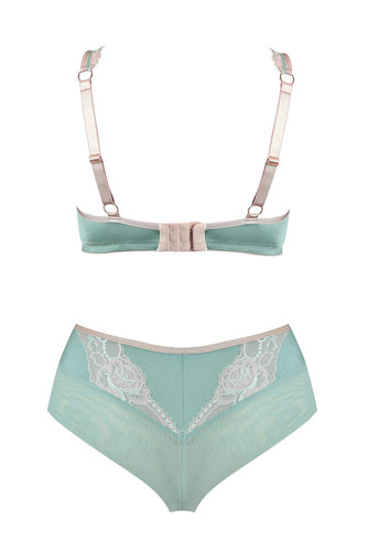 Figi damskie brazyliany 19074 Mint Mediolano miętowy