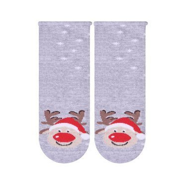 Art.138 Cotton Candy Skarpety dziecięce Steven szary melanż 130