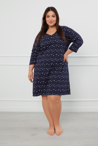 Koszula nocna z rękawem 3/4 Libra Italian Fashion - druk