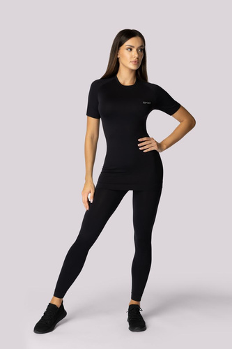 Koszulka termoaktywna damska krótki rękaw Alpha Spaio black 