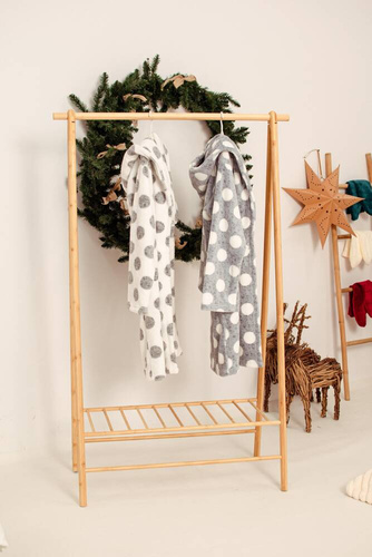 323 Kropki Szlafrok Forex - ecru