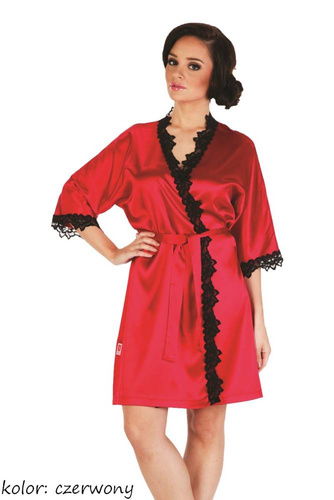 Szlafrok damski 929 Kleoree De Lafense - czerwony
