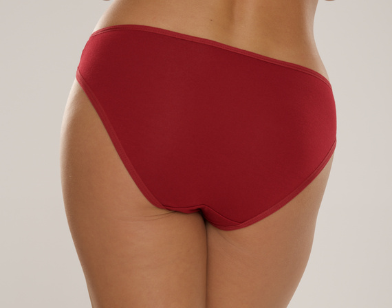 De Lafense 004 Limited – figi klasyczne damskie, wiskoza z elastanem - bordowy