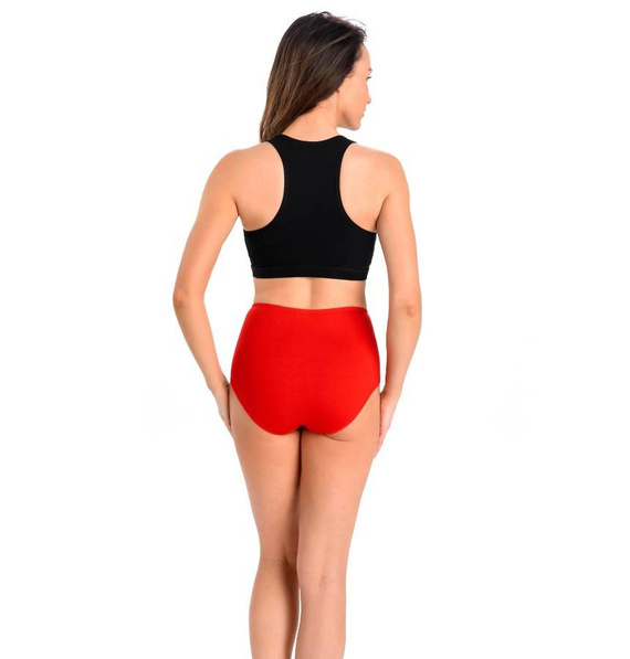 Figi z wysokim stanem 3-Pak 1123-3 Filly Teyli -  czarny/jeans/czerwony