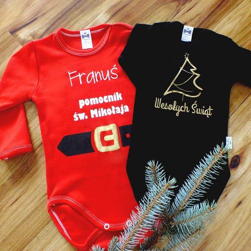 Zestaw Świąteczny dla niemowlaka body K2 Moocha