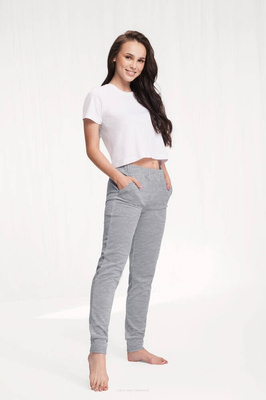 Spodnie dresowe Damskie 310 Welur Luna -szary