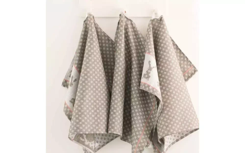 Komplet ścierek kuchennych 8525/9 w drewnianym pudełku Zwoltex brązowy 