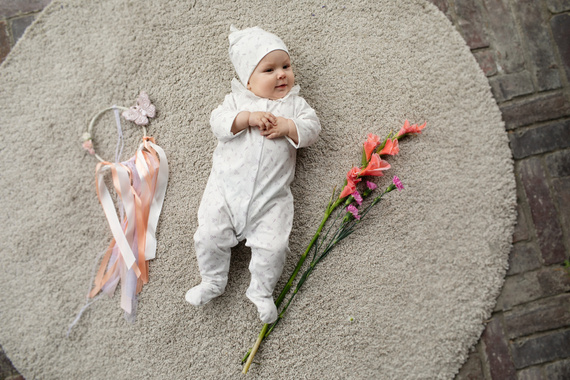 Pajac dziewczęcy Charlotte Pinokio - ecru