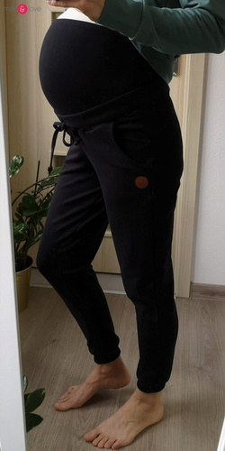 Dresowe spodnie ciążowe Milk&Love beżowy