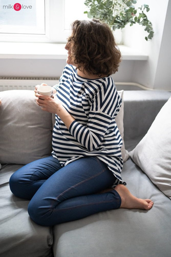 Bluzka ciążowa i do karmienia Mommy Milk&Love morska zieleń