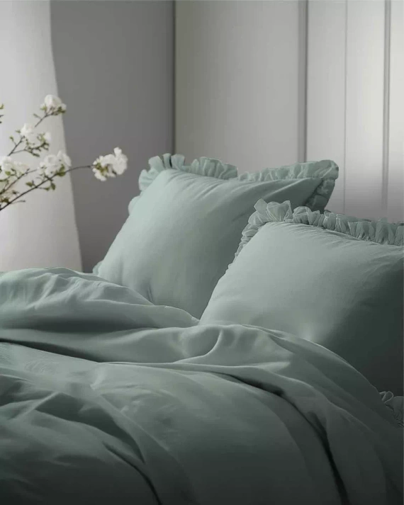 Pościel bawełniana Pure 23 jednobarwna Detexpol miętowy