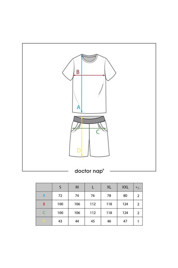 PMB.4416 Piżama Męska Doctor Nap - deep blue