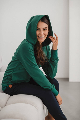 Bluza do karmienia Milk Please Milk&Love butelkowa zieleń