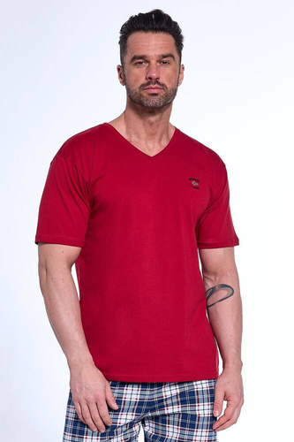 Piżama męska 326/180 Norway Cornette bordowy