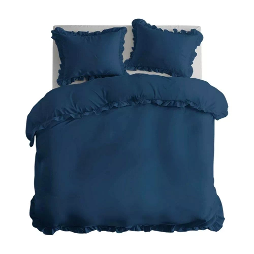 Pościel bawełniana Pure 23 jednobarwna Detexpol denim 