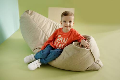 Bluzka z długim rękawem Orange Flip Pinokio - pomarańczowy