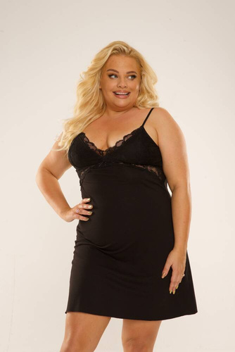 Koszula nocna 739 Velar Forex - czarny