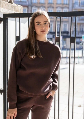 Bluza dresowa Rehema Dkaren - czekoladowy