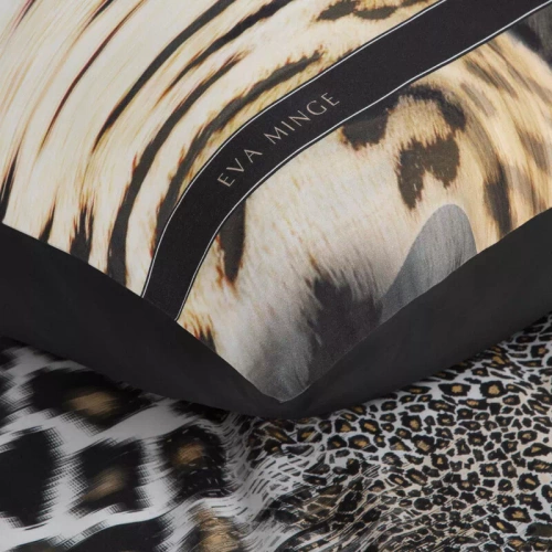 Pościel satynowa pantera Eva Minge Eva 22 Eurofirany czarny