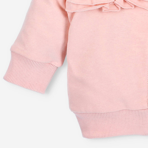 Bluza dresowa z bawełny organicznej Sunny Nini różowy  