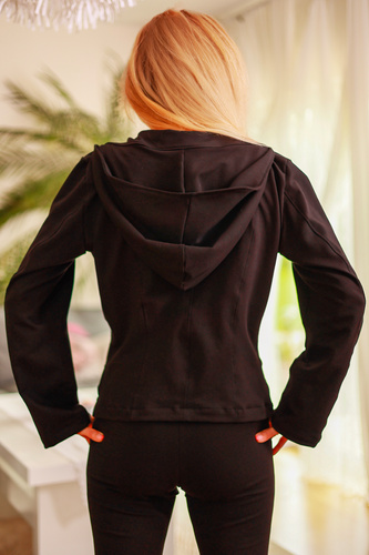 Marynarka damska z kapturem Adela | 95% bawełna 5% elastan | polska marka Mirale