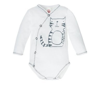 Body kopertowe z długim rękawem "FRISKY" Makoma ecru