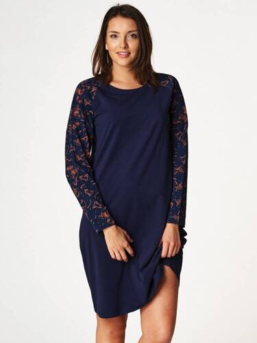 Koszula damska 752  Key granatowy