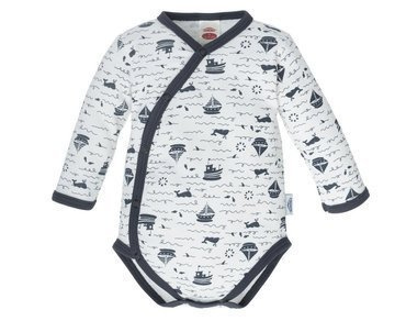 Body kopertowe z długim rękawem "LA MER" Makoma druk