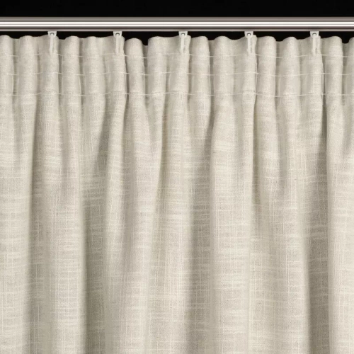 Zasłona na taśmie Rosi Eurofirany ciemny beżowy 