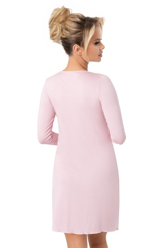 Donna Margo – koszula nocna damska z wiskozy, koronka, rękaw 3/4, eleganckie pudełko