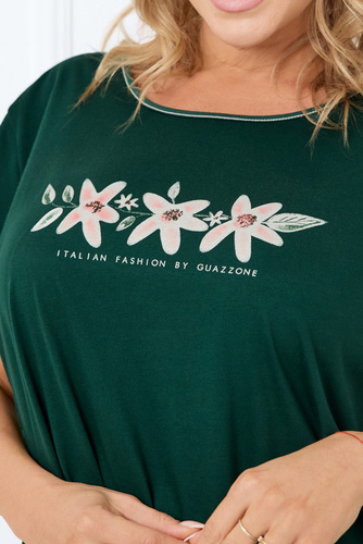 Koszula z krótkim rękawem Florisa Fashion -  ciemny zielony 