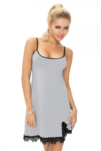 Halka Emma – wygodna i kobieca z koronką - szary